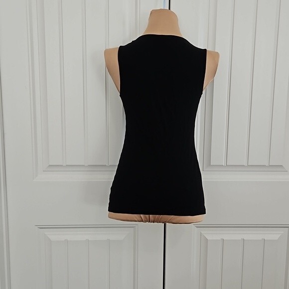 Express dreamweight cotton tank ruffle v-neck S versatile - Picture 3 of 7